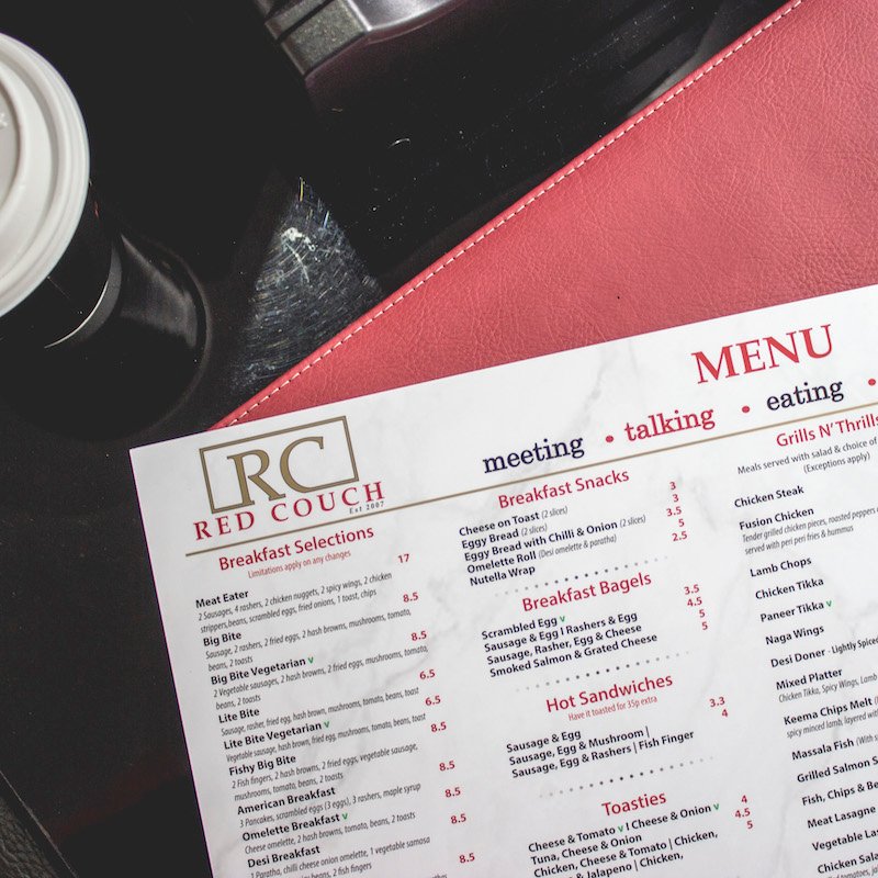 Inside the Red Couch Restaurant